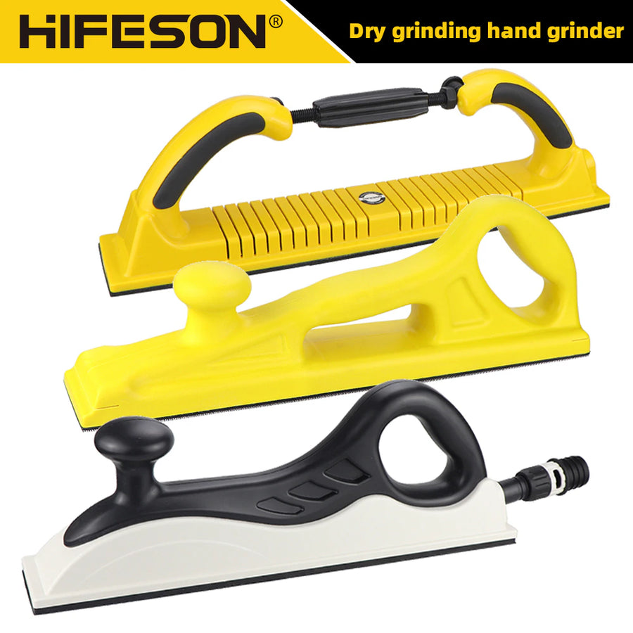 HIFESON 70X400Mm Manual Sanding Block Sandpaper Machine Hand Grinding Holder Handheld Polisher Sander for Car Wood Workig