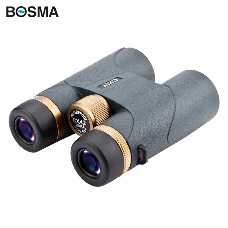 Professional title: "High-Definition Waterproof Binoculars with Low Light Night Vision and Mobile Phone Connectivity - Golden Tiger 8X42 and 10X42"