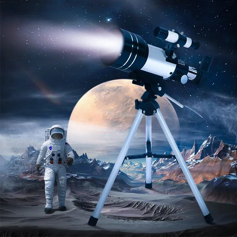 Professional title: "Astronomical Refractor Telescope 30070 with 15X-50X Lens, Finder Scope, and Telescopio for Moon Watching and Astronomy Beginners"