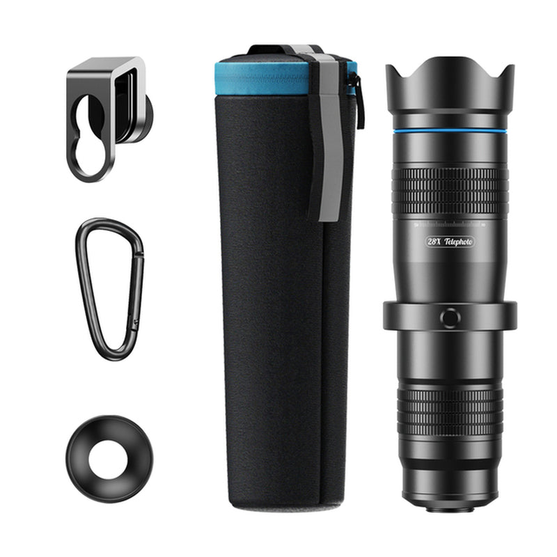 Professional title: "High-Powered 60X Super Telephoto Zoom Lens for Mobile Photography and Outdoor Adventures"