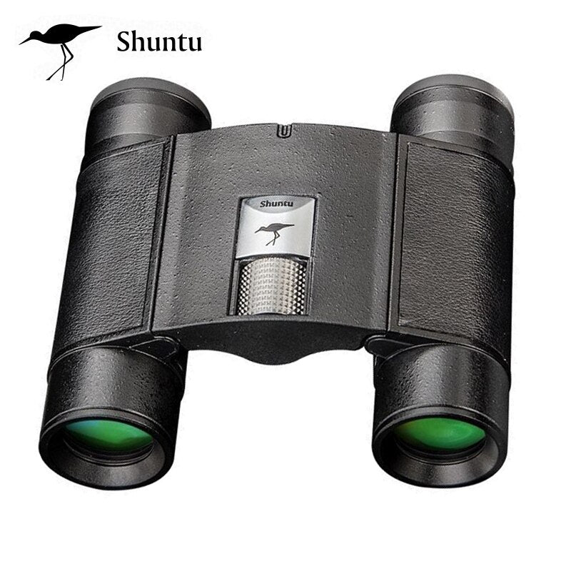 Professional title: "High-Quality Shuntu 8X20 10X25 ED Waterproof Binoculars with SMC Coating, Bak4 Prism Optics, and Folding Design - Ideal for Camping, Hunting, and Tourism"