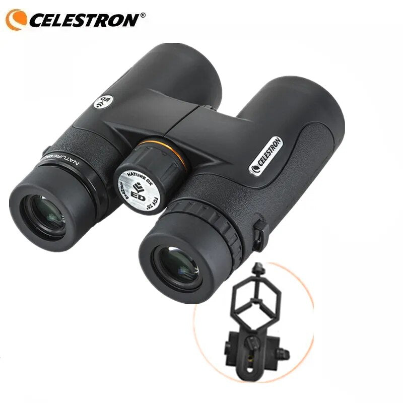 "Premium Binoculars with Extra Low Dispersion (ED) Objective Lenses, Multi-Coated Bak-4 Prisms - Nature DX ED 8/10X42 and 10/12X50"