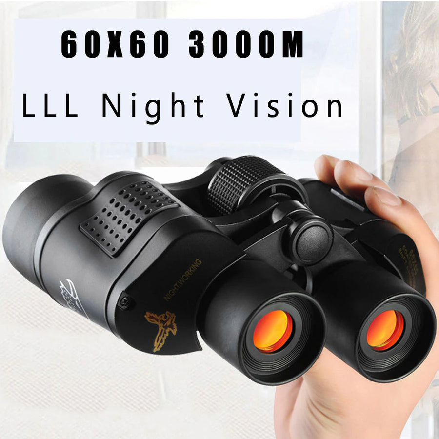 60X60 3000M HD Professional Hunting Binoculars Telescope Night Vision for Hiking Travel Field Work Forestry Fire Protection