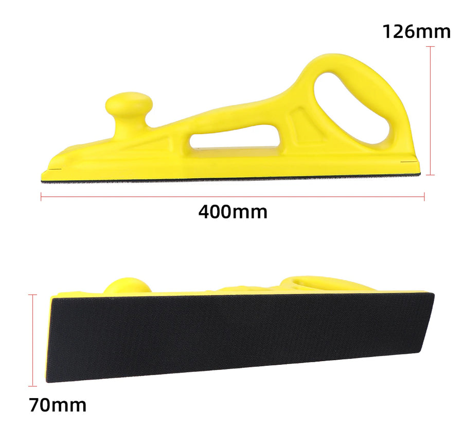 HIFESON 70X400Mm Manual Sanding Block Sandpaper Machine Hand Grinding Holder Handheld Polisher Sander for Car Wood Workig