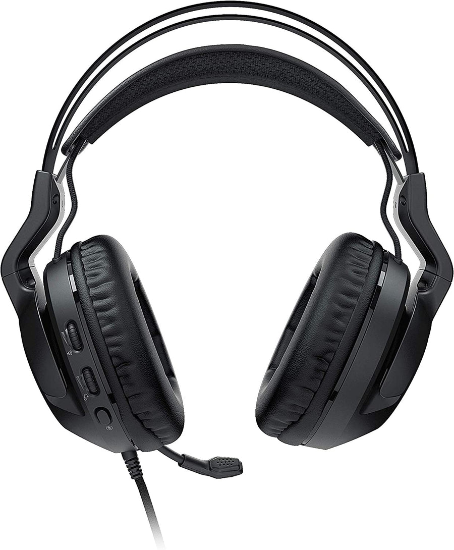 Pyro Mechanical Gaming Keyboard with RGB Lightning, Black (ROC-12-622) Burst Pro Lightweight Optical Gaming Mouse &  Elo 7.1 USB Wired Surround Sound PC Gaming Headset