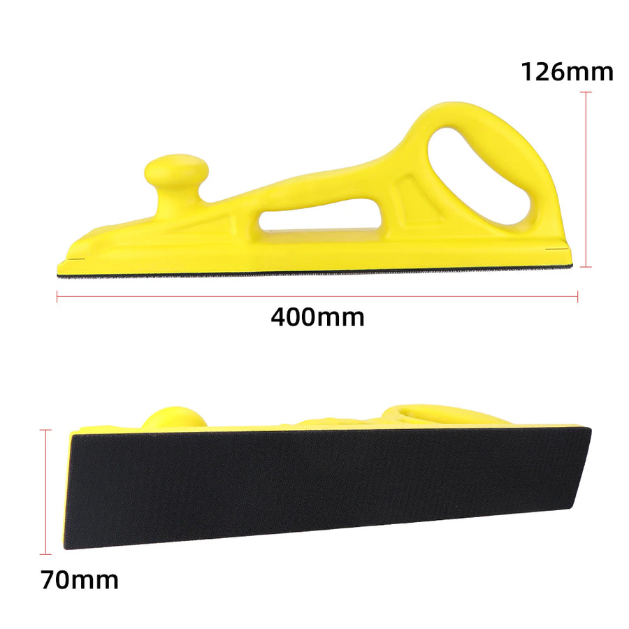HIFESON 70X400Mm Manual Sanding Block Sandpaper Machine Hand Grinding Holder Handheld Polisher Sander for Car Wood Workig