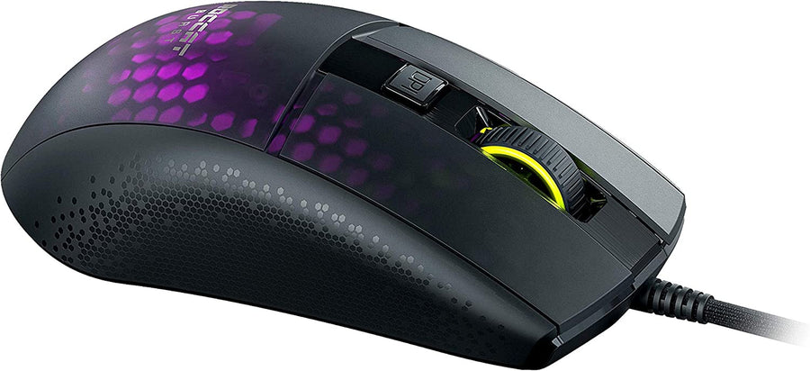 Pyro Mechanical Gaming Keyboard with RGB Lightning, Black (ROC-12-622) Burst Pro Lightweight Optical Gaming Mouse &  Elo 7.1 USB Wired Surround Sound PC Gaming Headset