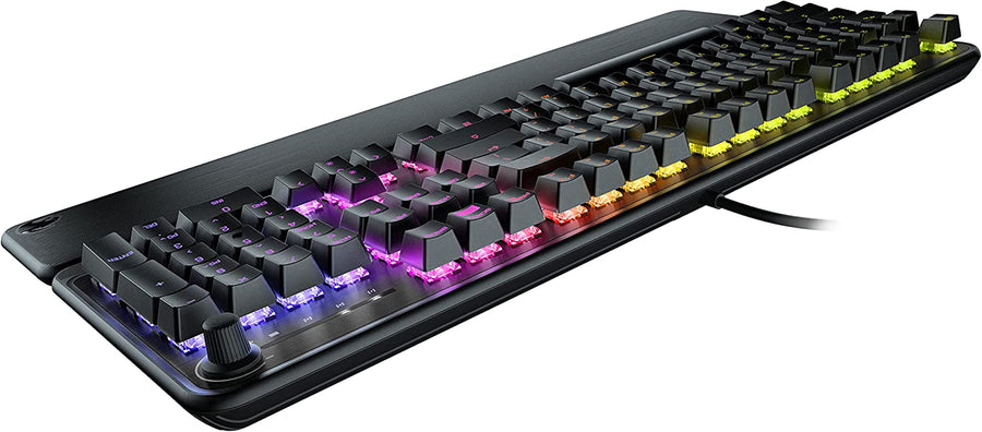 Pyro Mechanical Gaming Keyboard with RGB Lightning, Black (ROC-12-622) Burst Pro Lightweight Optical Gaming Mouse &  Elo 7.1 USB Wired Surround Sound PC Gaming Headset