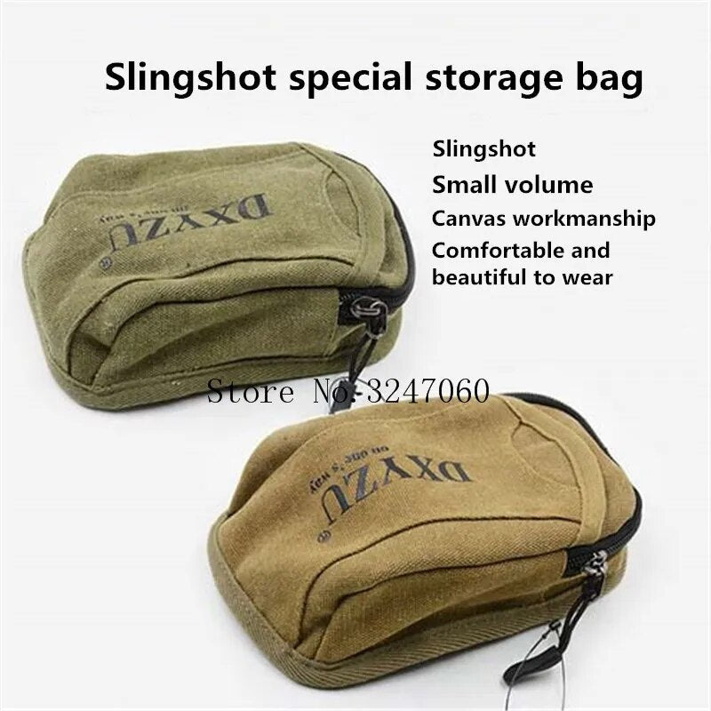"High-Quality Canvas Bag Case for Slingshot Hunting: Durable Pouch Holster for Sports and Accessories - Includes 1 Piece"