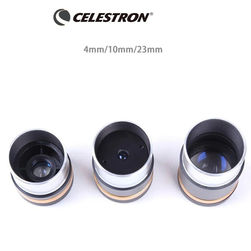 Aspherical High-Definition Eyepiece with 62 Degree Field of View, Fully Coated for 1.25" Astronomy Telescope (Available in 4mm, 10mm, and 23mm)
