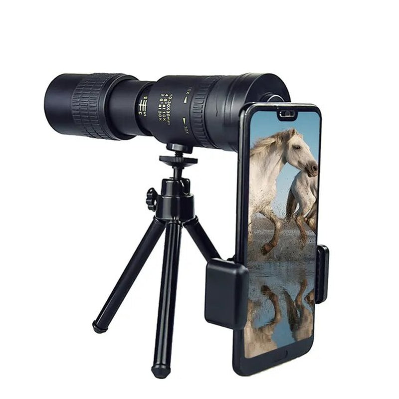 Professional 4K Super Telephoto Zoom Monocular Telescope with Spotting Scope and Portable Design