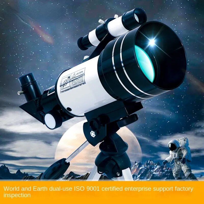 Professional title: "Astronomical Refractor Telescope 30070 with 15X-50X Lens, Finder Scope, and Telescopio for Moon Watching and Astronomy Beginners"