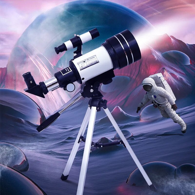 Professional title: "Astronomical Refractor Telescope 30070 with 15X-50X Lens, Finder Scope, and Telescopio for Moon Watching and Astronomy Beginners"