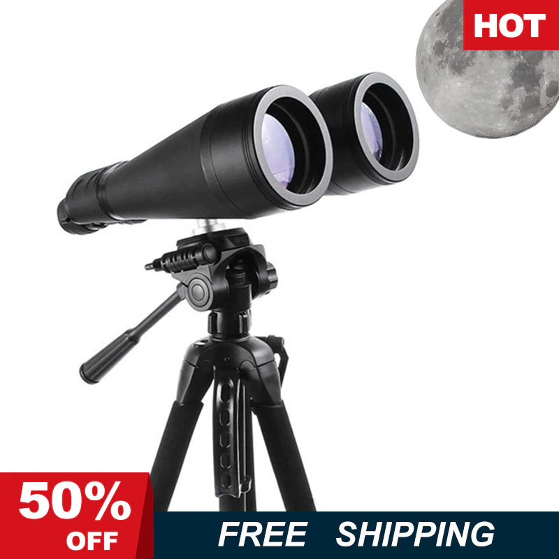 "Professional Grade 30-260X80 Long Range Binoculars: High Power, Low Light Night Vision, Waterproof HD Telescope for Bird Watching, Travel, and Hunting"