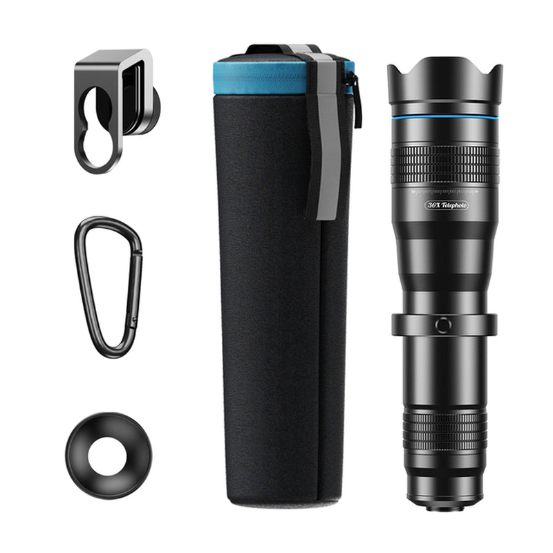 Professional title: "High-Powered 60X Super Telephoto Zoom Lens for Mobile Photography and Outdoor Adventures"