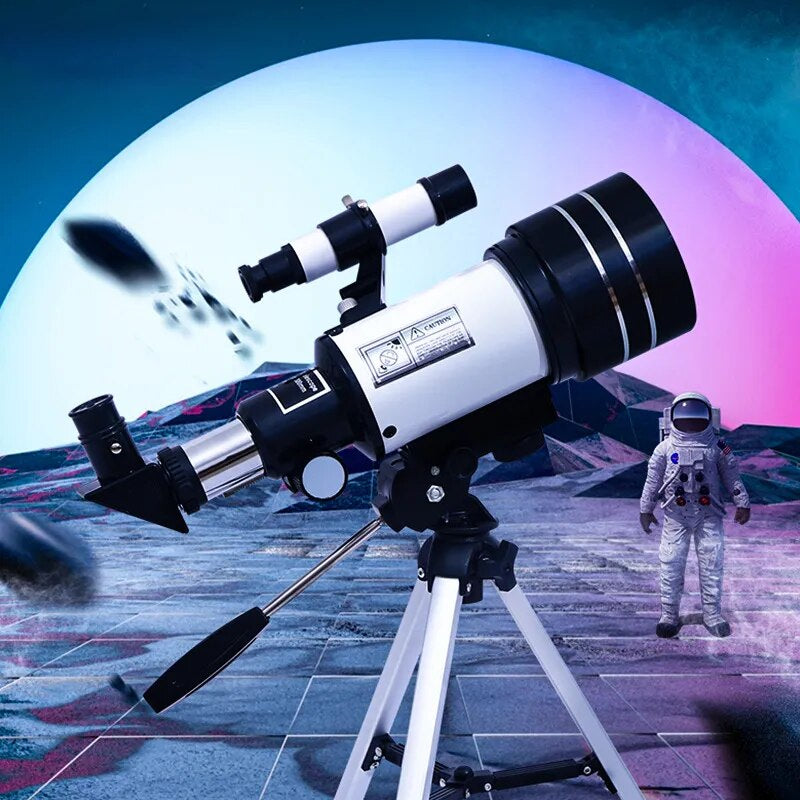 Professional title: "Astronomical Refractor Telescope 30070 with 15X-50X Lens, Finder Scope, and Telescopio for Moon Watching and Astronomy Beginners"