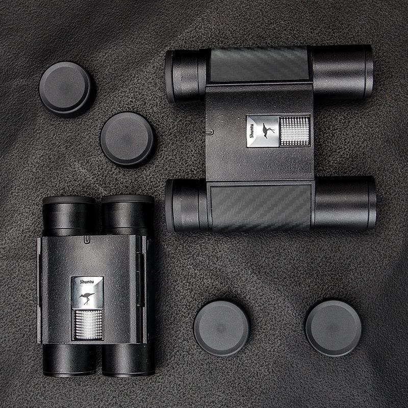 Professional title: "High-Quality Shuntu 8X20 10X25 ED Waterproof Binoculars with SMC Coating, Bak4 Prism Optics, and Folding Design - Ideal for Camping, Hunting, and Tourism"