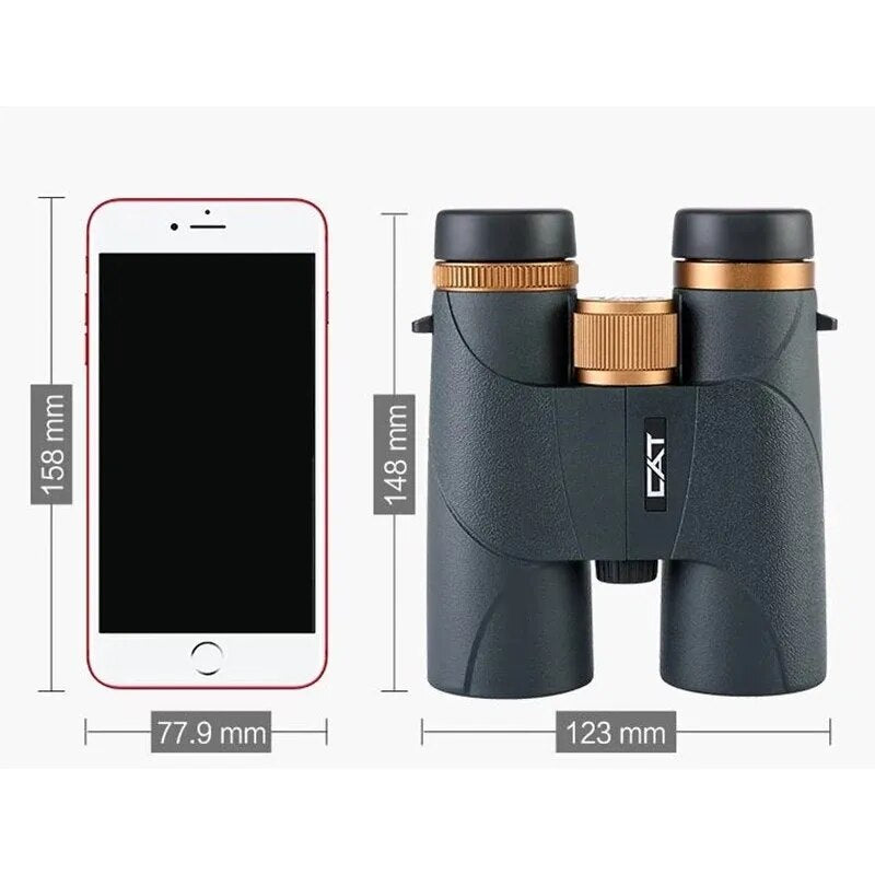 Professional title: "High-Definition Waterproof Binoculars with Low Light Night Vision and Mobile Phone Connectivity - Golden Tiger 8X42 and 10X42"