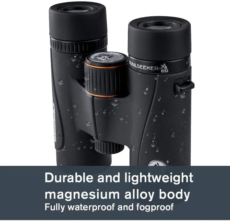 Professional Title: "Trailseeker ED Binoculars with Fully Broadband Multi-Coated Optics and Bak4 Roof Prism for Birdwatching and Outdoor Activities"