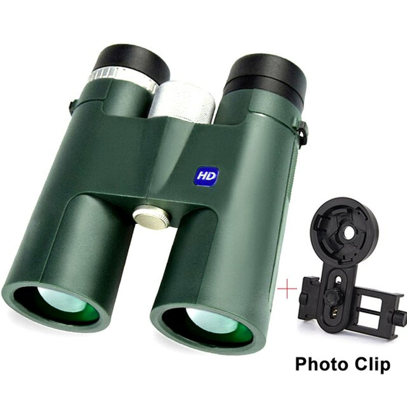 12X42 HD Binoculars Roof Prism Professional Waterproof Low Night Vision Binoculars for Adults HD Bird Watching Telescope