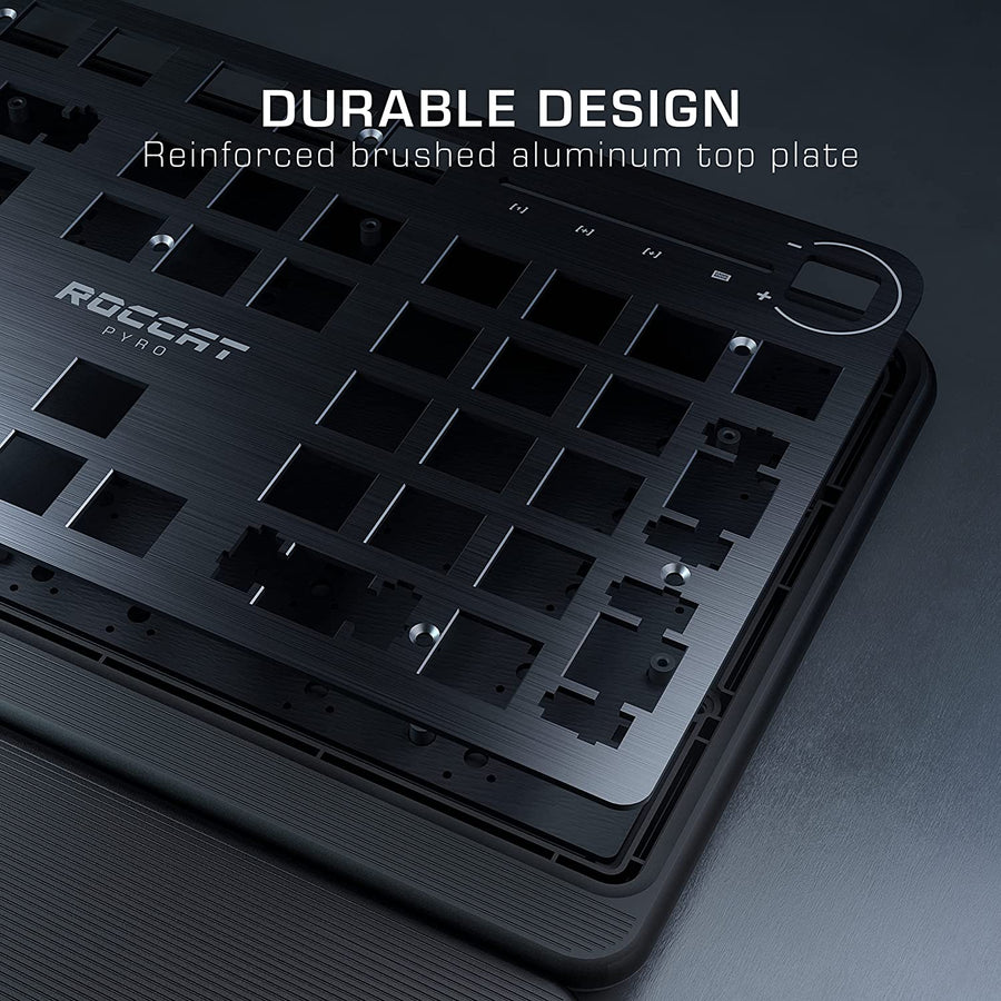 Pyro Mechanical Gaming Keyboard with RGB Lightning, Black (ROC-12-622) Burst Pro Lightweight Optical Gaming Mouse &  Elo 7.1 USB Wired Surround Sound PC Gaming Headset