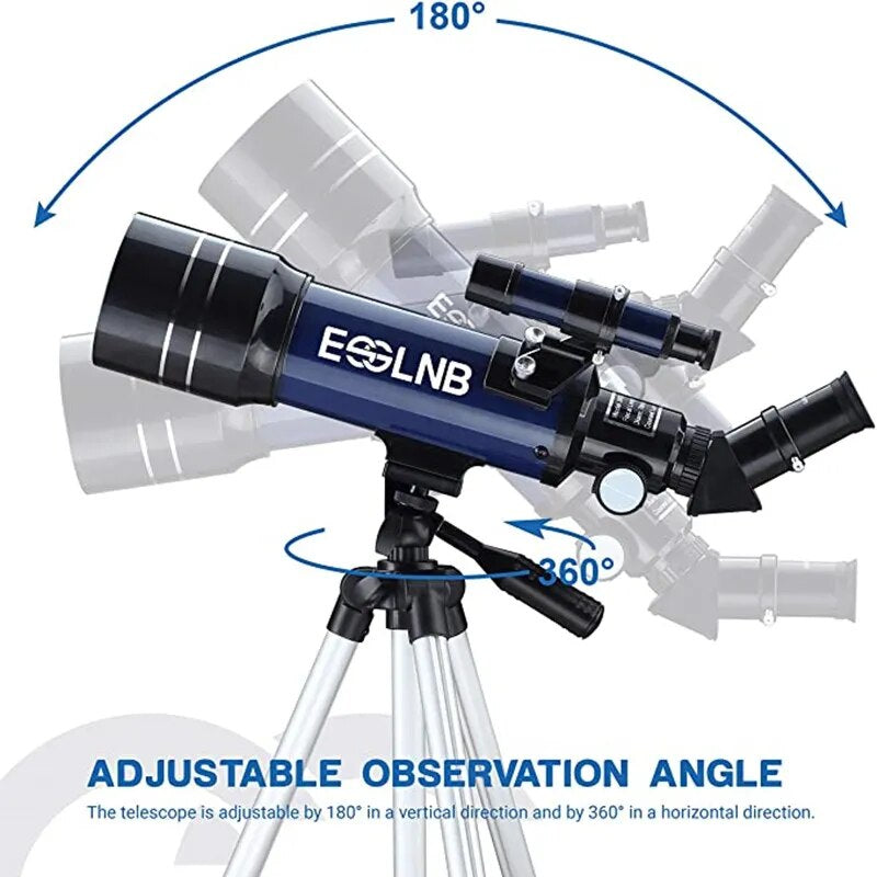 Professional title: "F36070 Astronomical Telescope with Adjustable Tripod for Beginner Astronomers - Ideal for Terrestrial and Celestial Observations, Including Moon Watching"