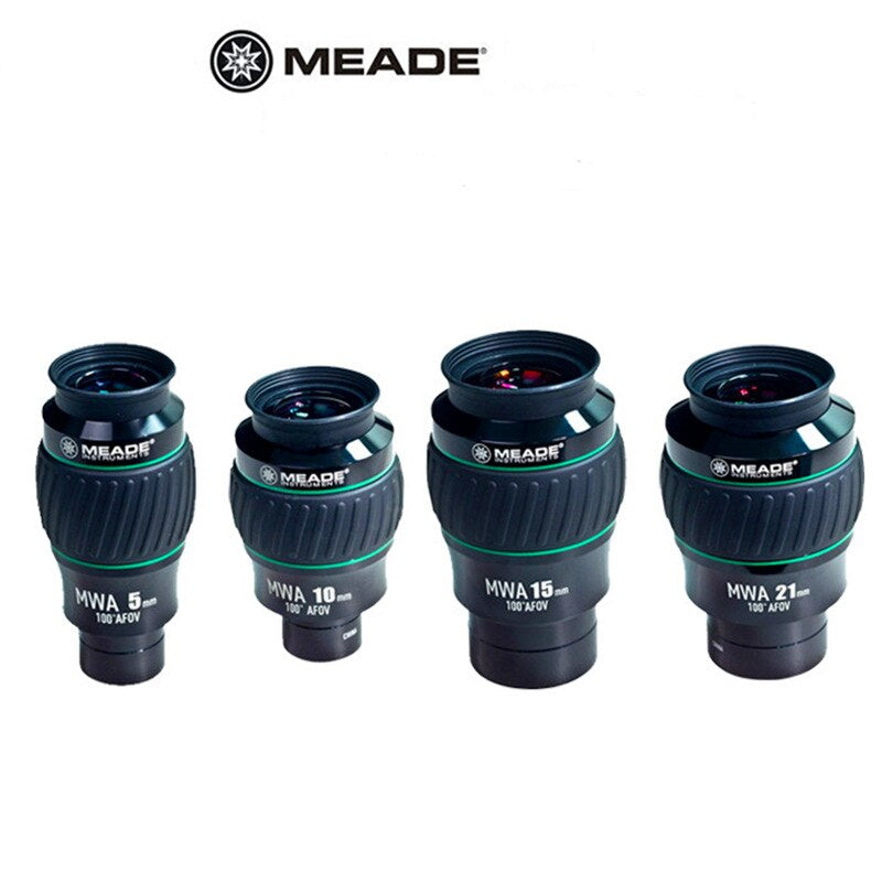 Mead High-End Ultra-Wide-Angle MWA 100 Degrees 1.25" 5mm 10mm Deep-Space Observation Waterproof 2" 15mm 21mm Eyepiece